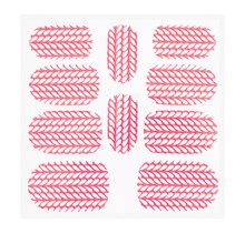 Metallic Filigree Sticker KOR-004 Neon Pink