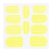 Metallic Filigree Sticker KOR-004 Neon Yellow