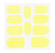 Metallic Filigree Sticker KOR-004 Neon Yellow