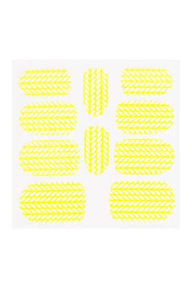 Metallic Filigree Sticker KOR-004 Neon Yellow