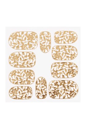 Metallic Filigree Sticker KOR-006 Gold