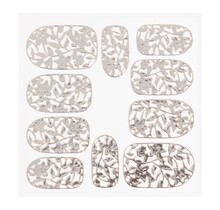 Metallic Filigree Sticker KOR-006 Silver