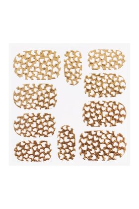 Metallic Filigree Sticker KOR-008 Gold