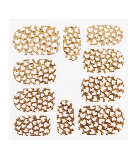 Metallic Filigree Sticker KOR-008 Gold