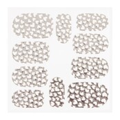 Metallic Filigree Sticker KOR-008 Silver