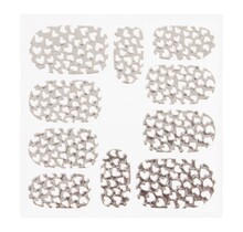 Metallic Filigree Sticker KOR-008 Silver