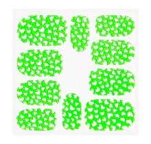 Metallic Filigree Sticker KOR-008 Neon Green