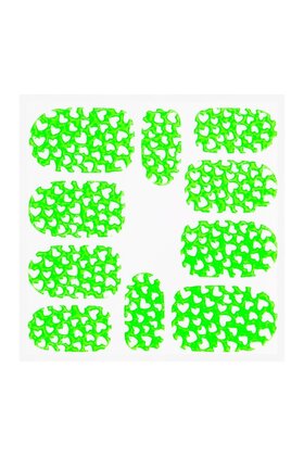 Metallic Filigree Sticker KOR-008 Neon Green