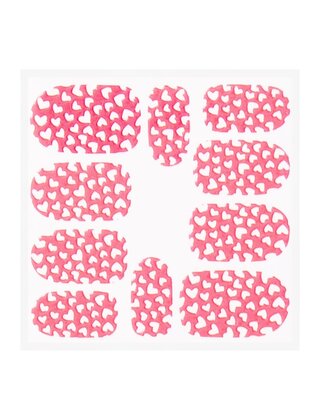 Metallic Filigree Sticker KOR-008 Neon Pink