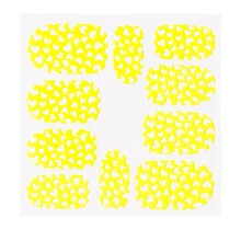 Metallic Filigree Sticker KOR-008 Neon Yellow