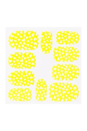 Metallic Filigree Sticker KOR-008 Neon Yellow