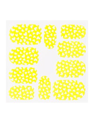 Metallic Filigree Sticker KOR-008 Neon Yellow