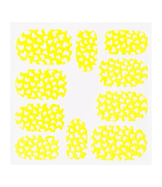 Metallic Filigree Sticker KOR-008 Neon Yellow