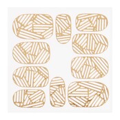 Metallic Filigree Sticker KOR-010 Gold