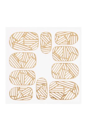 Metallic Filigree Sticker KOR-010 Gold