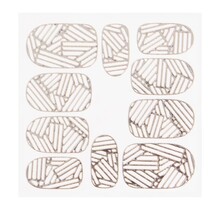 Metallic Filigree Sticker KOR-010 Silver