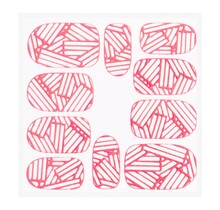 Metallic Filigree Sticker KOR-010 Neon Pink