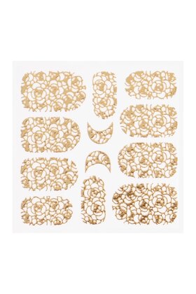 Metallic Filigree Sticker KOR-011 Gold