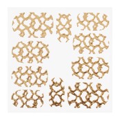 Metallic Filigree Sticker KOR-012 Gold Metallic Filigree Sticker KOR-012 Gold