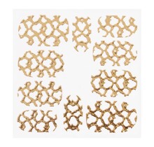 Metallic Filigree Sticker KOR-012 Gold