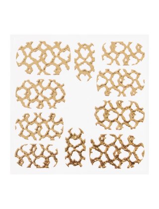 Metallic Filigree Sticker KOR-012 Gold