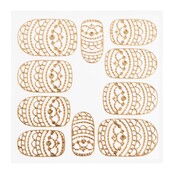 Metallic Filigree Sticker KOR-013 Gold Metallic Filigree Sticker KOR-013 Gold