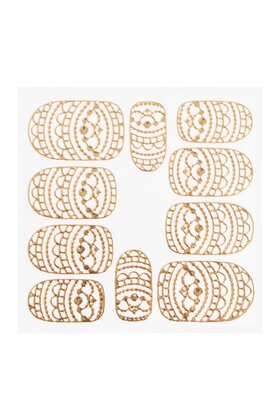 Metallic Filigree Sticker KOR-013 Gold