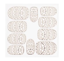 Metallic Filigree Sticker KOR-013 Silver