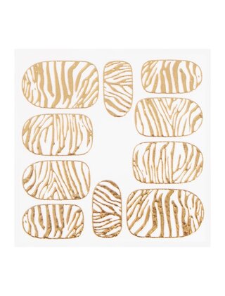 Metallic Filigree Sticker KOR-014 Gold