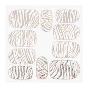 Metallic Filigree Sticker KOR-014 Silver