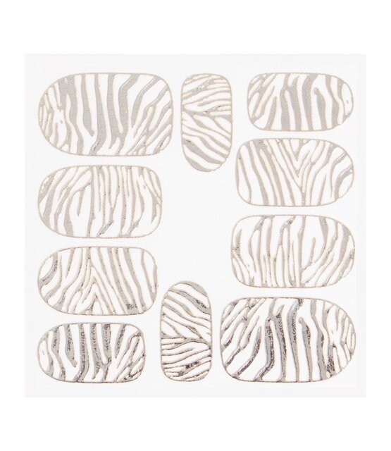 Metallic Filigree Sticker KOR-014 Silver