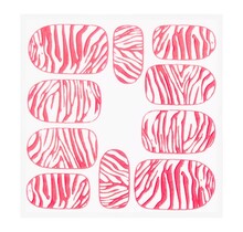 Metallic Filigree Sticker KOR-014 Neon Pink