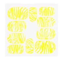 Metallic Filigree Sticker KOR-014 Neon Yellow