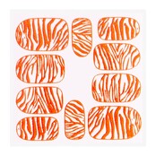 Metallic Filigree Sticker KOR-014 Neon Orange