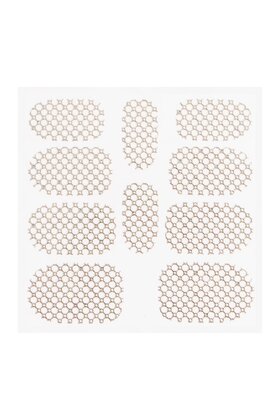 Metallic Filigree Sticker KOR-015 Silver