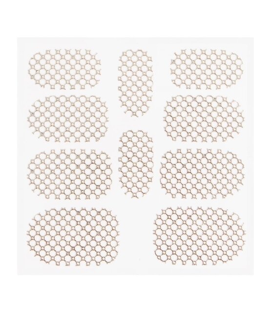 Metallic Filigree Sticker KOR-015 Silver