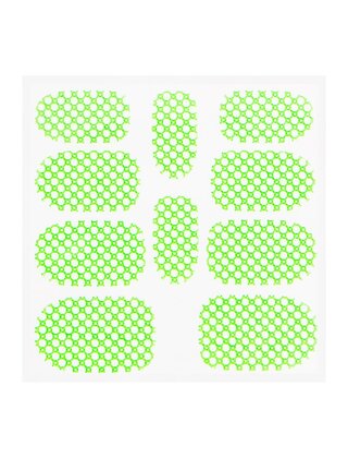 Metallic Filigree Sticker KOR-015 Neon Green