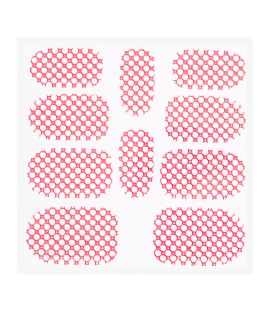 Metallic Filigree Sticker KOR-015 Neon Pink Metallic Filigree Sticker KOR-015 Neon Pink