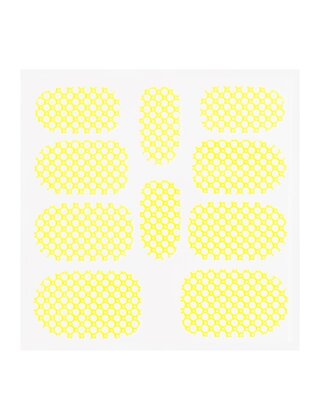 Metallic Filigree Sticker KOR-015 Neon Yellow