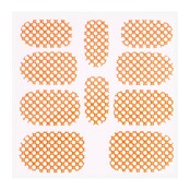 Metallic Filigree Sticker KOR-015 Neon Orange