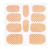 Metallic Filigree Sticker KOR-015 Neon Orange