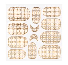 Metallic Filigree Sticker KOR-016 Gold