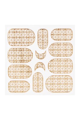 Metallic Filigree Sticker KOR-016 Gold