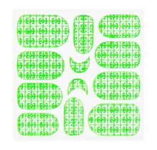 Metallic Filigree Sticker KOR-016 Neon Green