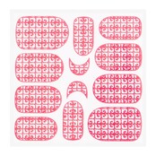 Metallic Filigree Sticker KOR-016 Neon Pink Metallic Filigree Sticker KOR-016 Neon Pink