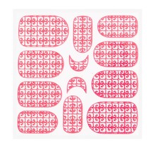 Metallic Filigree Sticker KOR-016 Neon Pink