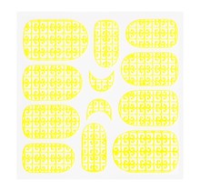 Metallic Filigree Sticker KOR-016 Neon Yellow