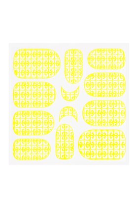 Metallic Filigree Sticker KOR-016 Neon Yellow