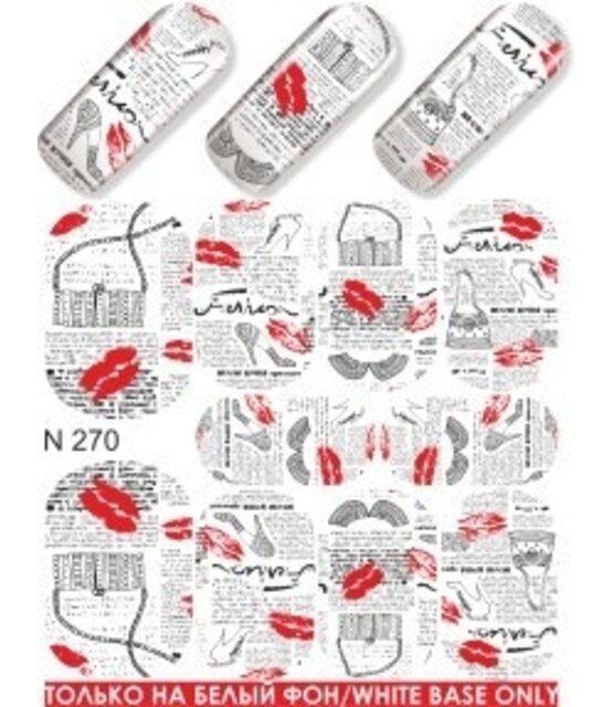 Water Transfer Tattoo N270* Water Transfer Tattoo N270*