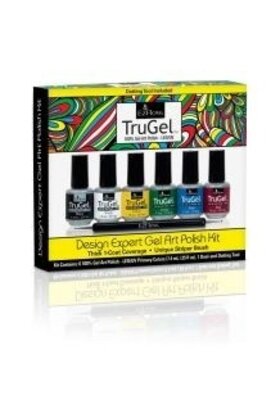 TruGel Design Expert Gel Art Polish Kit - Neon Collection 6 Colors